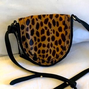 Vince Camuto Leopard//Leather Crossbody